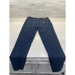 Guess Power Skinny Low Jeans Womens 25 Blue Light Wash Denim Zip Fly
